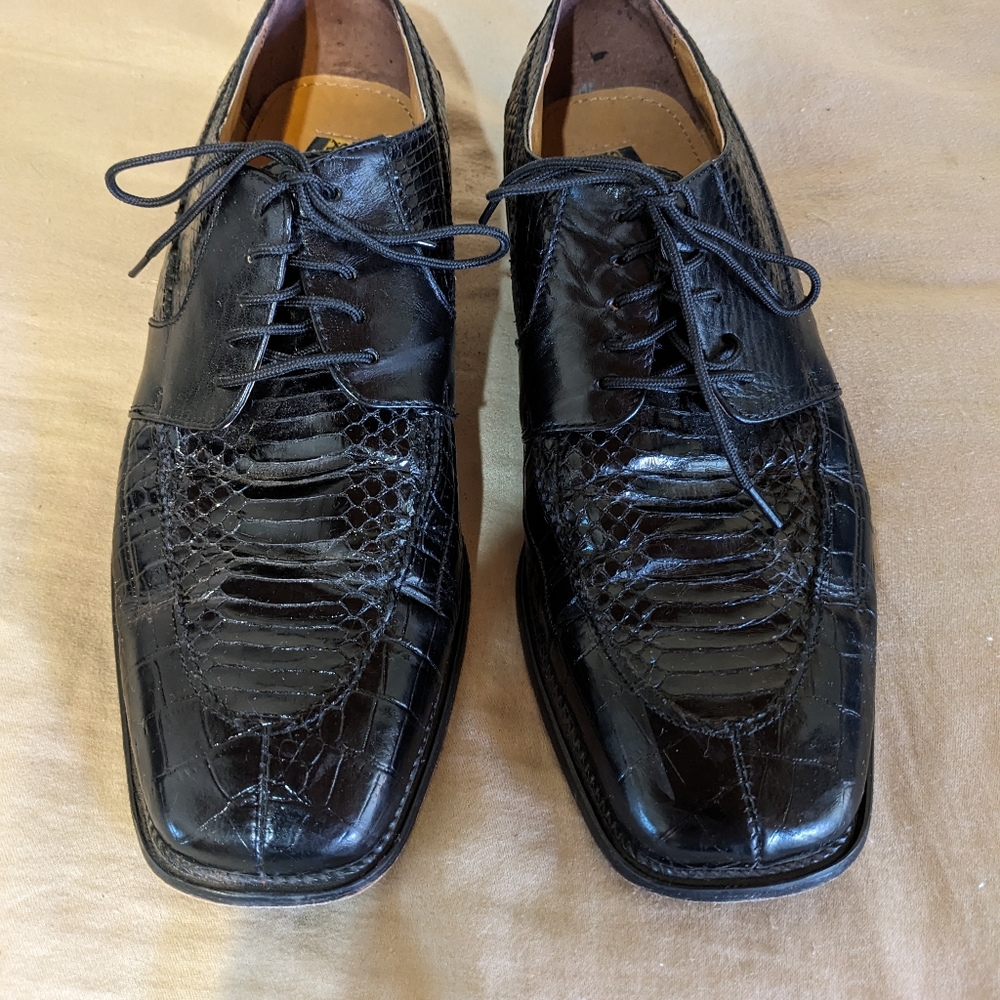 Stacey Adams Sinclair Snakeskin Shoes 11